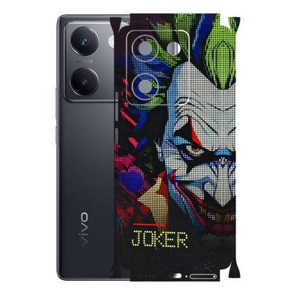 VIVO Y Series Phone Skins (All Models) - Joker Dot Matrix - 3D Embossed Finish (L-08) Vivo Y200 Pro