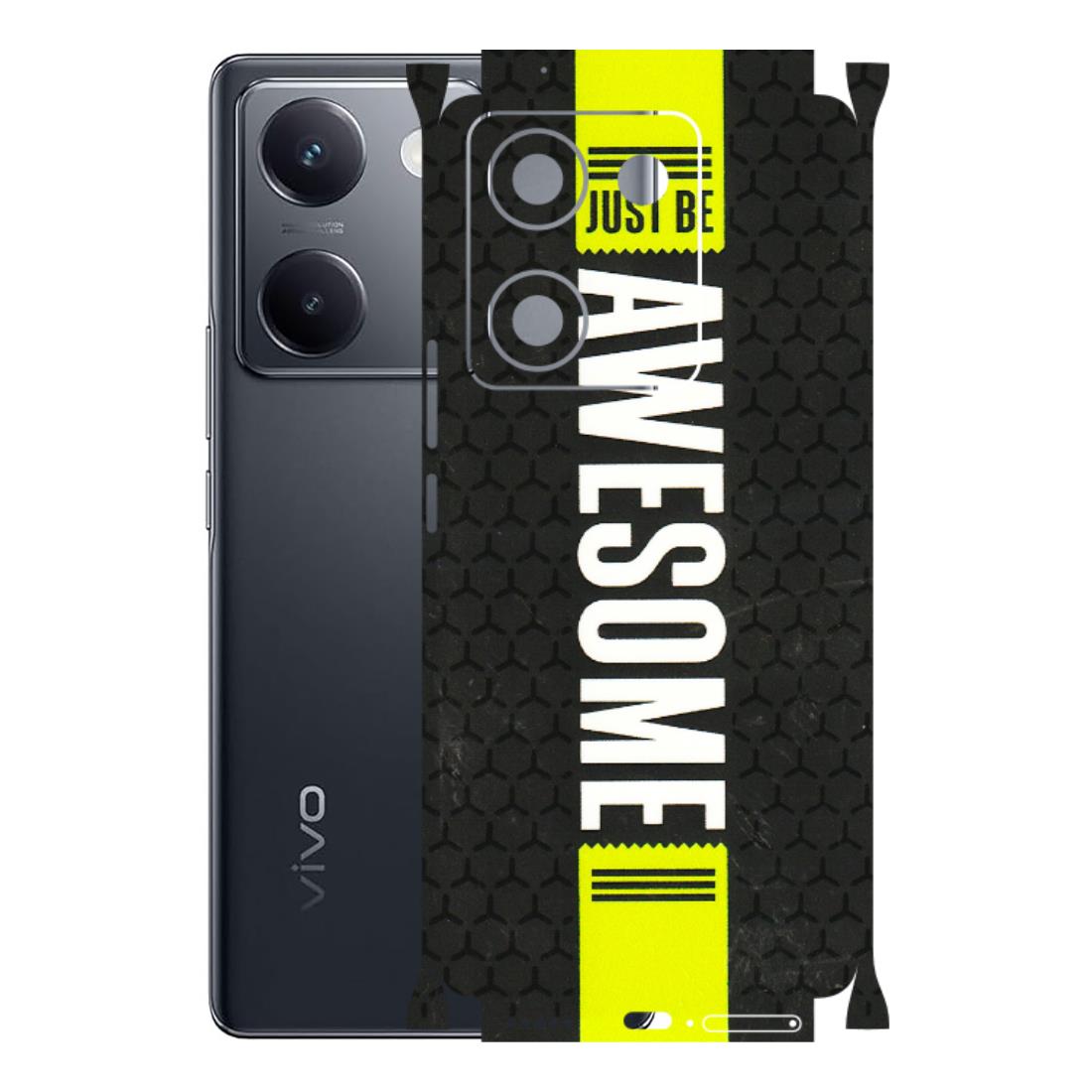 VIVO Y Series Phone Skins (All Models) - Just Be Awesome - 3D Embossed Finish (L-101) Vivo Y200 Pro