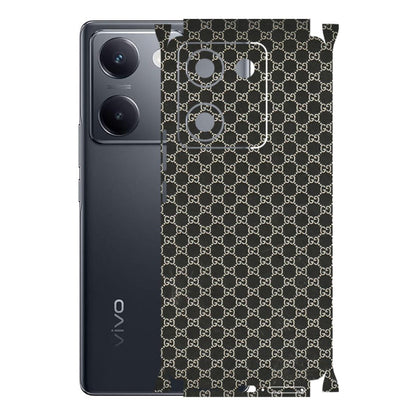 VIVO Y Series Phone Skins (All Models) - Black G Print - 3D Embossed Finish (L-109) Vivo Y200 Pro