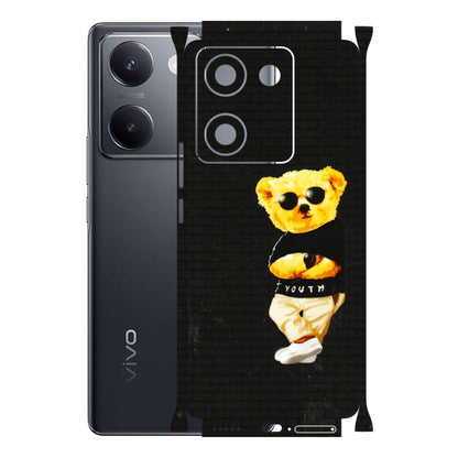 VIVO Y Series Phone Skins (All Models) - Classy Teddy Bear - 3D Embossed Finish (L-116) Vivo Y200 Pro