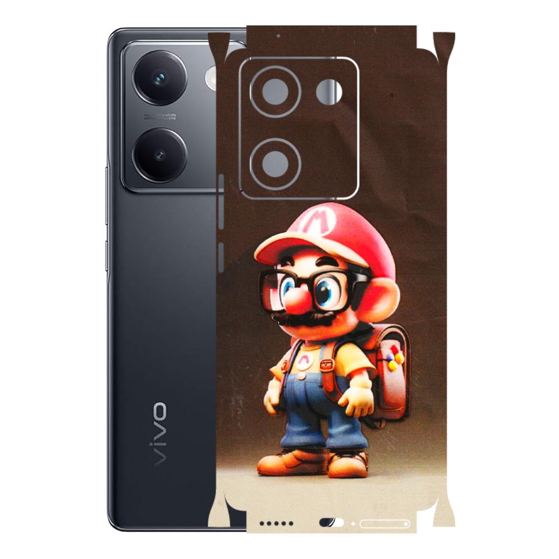 VIVO Y Series Phone Skins (All Models) - Little Mario - 3D Embossed Finish (L-119) Vivo Y200 Pro