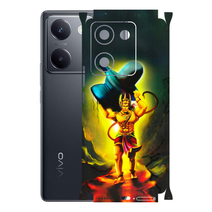 VIVO Y Series Phone Skins (All Models) - Hanuman Ji - 3D Embossed Finish (L-128) Vivo Y200 Pro