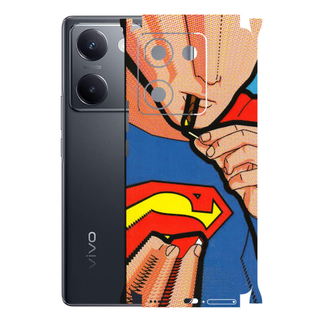 VIVO Y Series Phone Skins (All Models) - Superman Sutta - 3D Embossed Finish (L-130) Vivo Y200 Pro