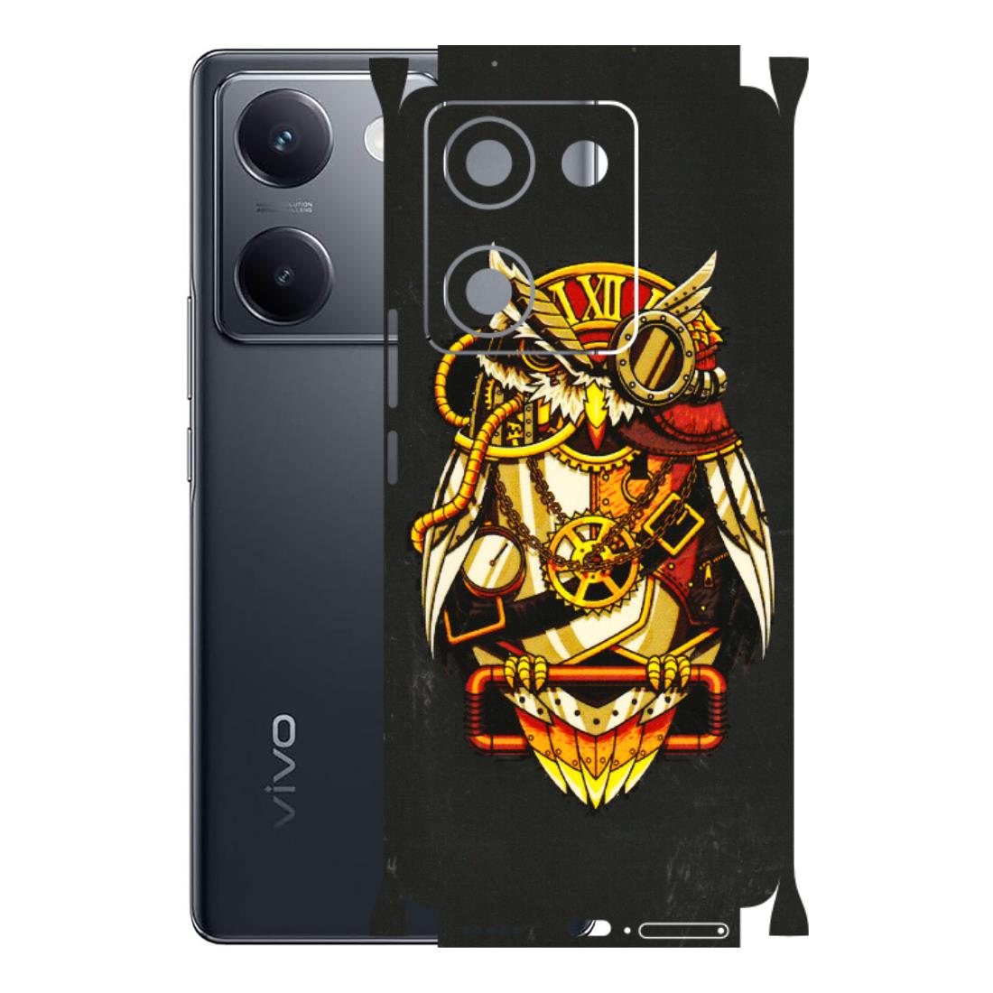 VIVO Y Series Phone Skins (All Models) - Classy Smart Owl - 3D Embossed Finish (L-144) Vivo Y200 Pro