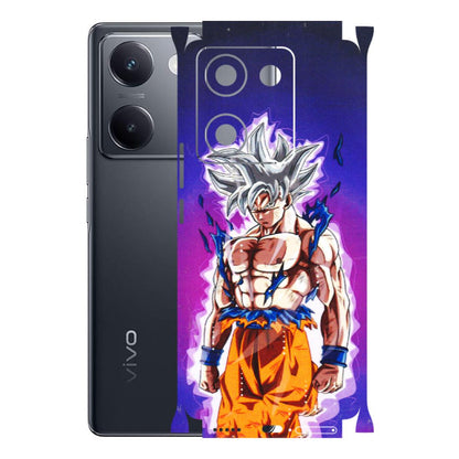 VIVO Y Series Phone Skins (All Models) - Goku Purple Anime - 3D Embossed Finish (L-147) Vivo Y200 Pro