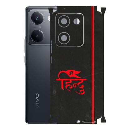VIVO Y Series Phone Skins (All Models) - Hindu Black - 3D Embossed Finish (L-153) Vivo Y200 Pro