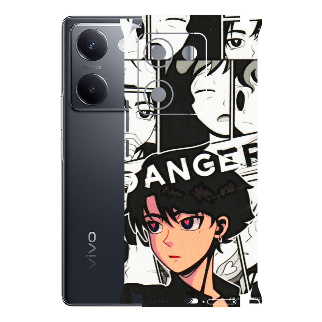 VIVO Y Series Phone Skins (All Models) - Danger Anime - 3D Embossed Finish (L-155) Vivo Y200 Pro