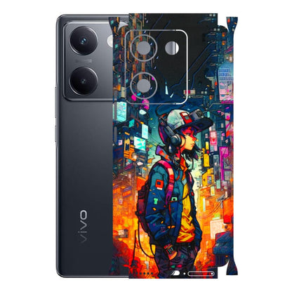 VIVO Y Series Phone Skins (All Models) - Street Anime Guy - 3D Embossed Finish (L-158) Vivo Y200 Pro