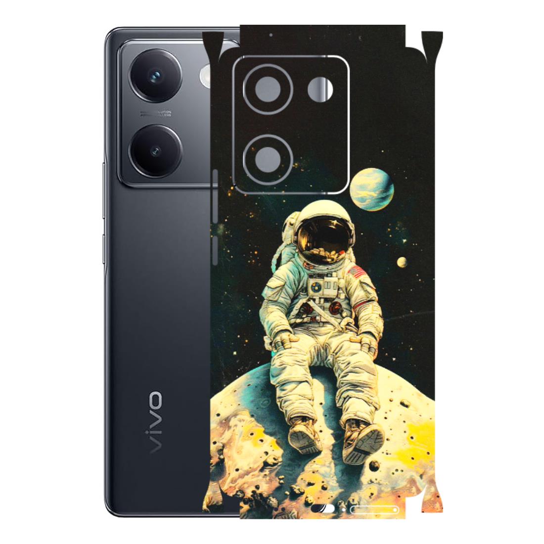 VIVO Y Series Phone Skins (All Models) - Astronaut in Space - 3D Embossed Finish (L-16) Vivo Y200 Pro