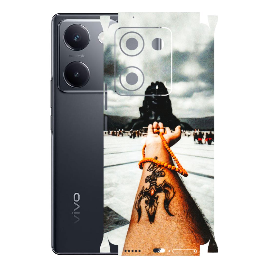 VIVO Y Series Phone Skins (All Models) - Jai Adiyogi Mahakaal - 3D Embossed Finish (L-164) Vivo Y200 Pro