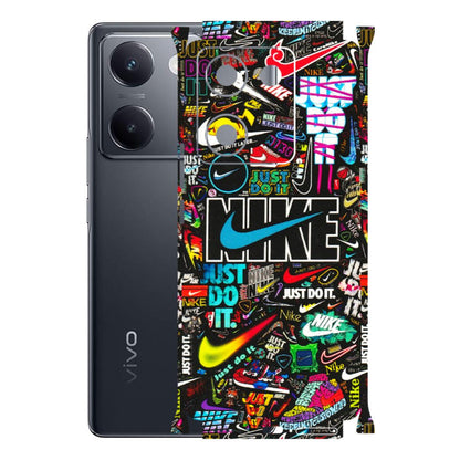 VIVO Y Series Phone Skins (All Models) - Just Do It Doodles - 3D Embossed Finish (L-166) Vivo Y200 Pro