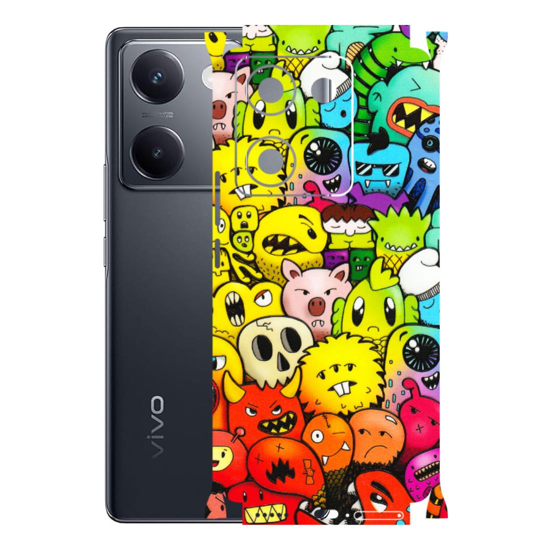 VIVO Y Series Phone Skins (All Models) - Angry Funkies - 3D Embossed Finish (L-169) Vivo Y200 Pro