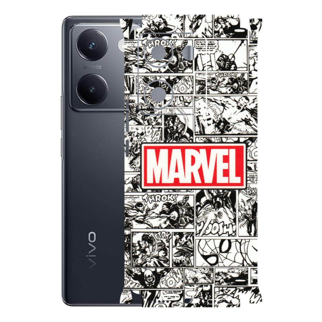 VIVO Y Series Phone Skins (All Models) - Marvel Comic - 3D Embossed Finish (L-171) Vivo Y200 Pro