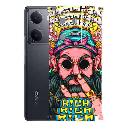 VIVO Y Series Phone Skins (All Models) - Battle King Dude Face - 3D Embossed Finish (L-178) Vivo Y200 Pro