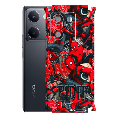 VIVO Y Series Phone Skins (All Models) - SpiderMan Cool - 3D Embossed Finish (L-188) Vivo Y200 Pro