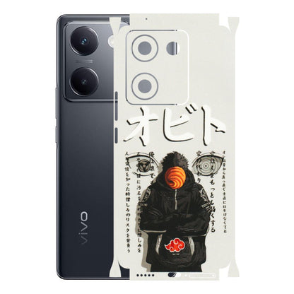 VIVO Y Series Phone Skins (All Models) - Obito Anime Eye - 3D Embossed Finish (L-19) Vivo Y200 Pro