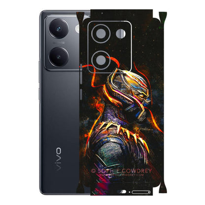 VIVO Y Series Phone Skins (All Models) - Black Panther - 3D Embossed Finish (L-190) Vivo Y200 Pro