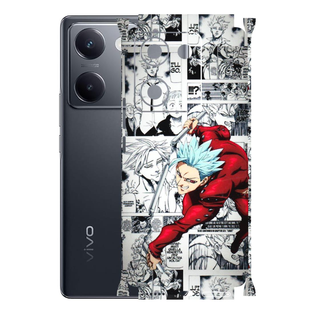 VIVO Y Series Phone Skins (All Models) - Anime Comic - 3D Embossed Finish (L-192) Vivo Y200 Pro