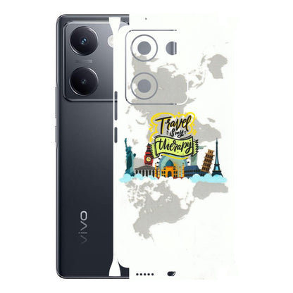 VIVO Y Series Phone Skins (All Models) - Travel Therapy - 3D Embossed Finish (L-199) Vivo Y200 Pro