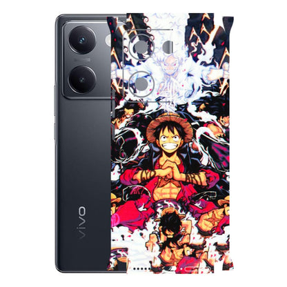 VIVO Y Series Phone Skins (All Models) - Luffy Anime Character - 3D Embossed Finish (L-203) Vivo Y200 Pro
