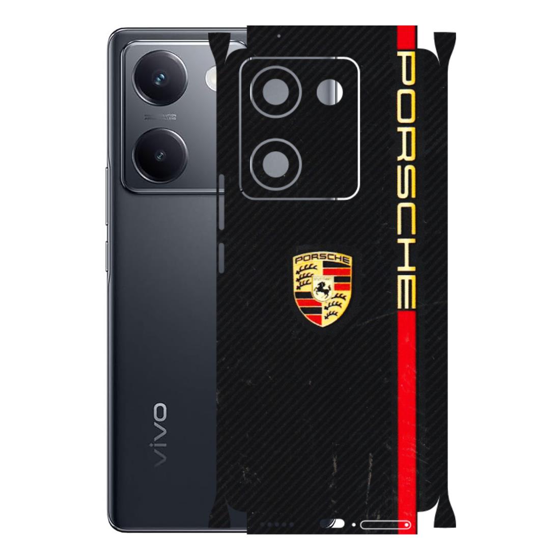 VIVO Y Series Phone Skins (All Models) - Premium Porsche - 3D Embossed Finish (L-225) Vivo Y200 Pro