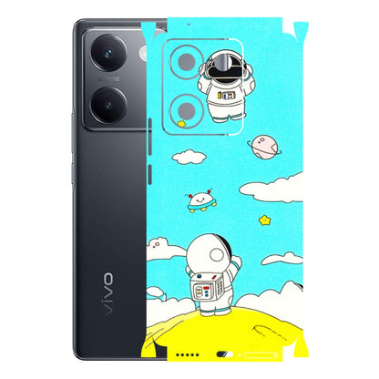 VIVO Y Series Phone Skins (All Models) - Blue Skies Astro Float - 3D Embossed Finish (L-230) Vivo Y200 Pro