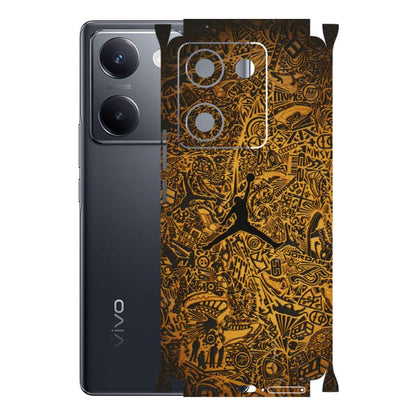 VIVO Y Series Phone Skins (All Models) - Premium Gold Basketball Player - 3D Embossed Finish (L-236) Vivo Y200 Pro