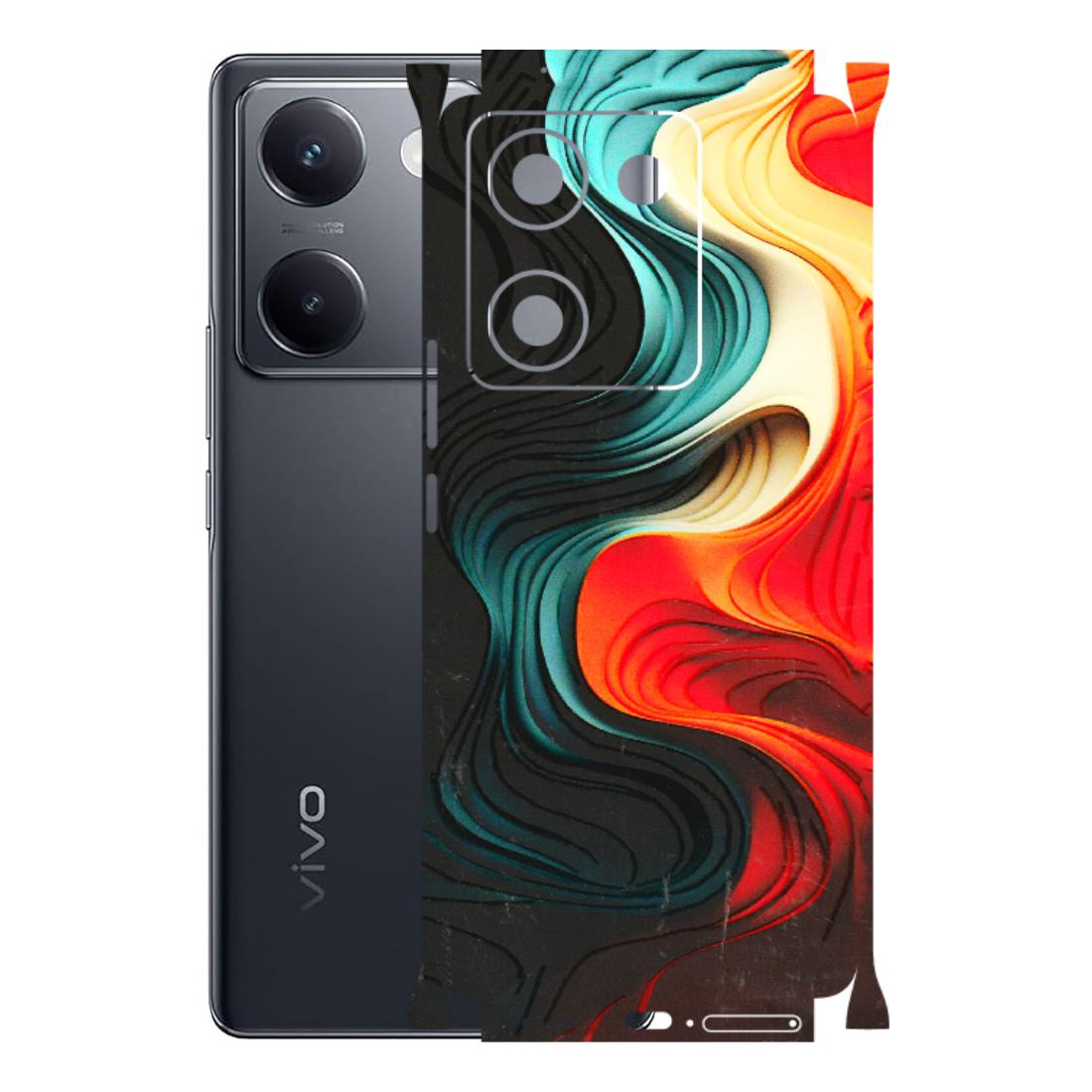 VIVO Y Series Phone Skins (All Models) - The Silky Swirl - 3D Embossed Finish (L-240) Vivo Y200 Pro