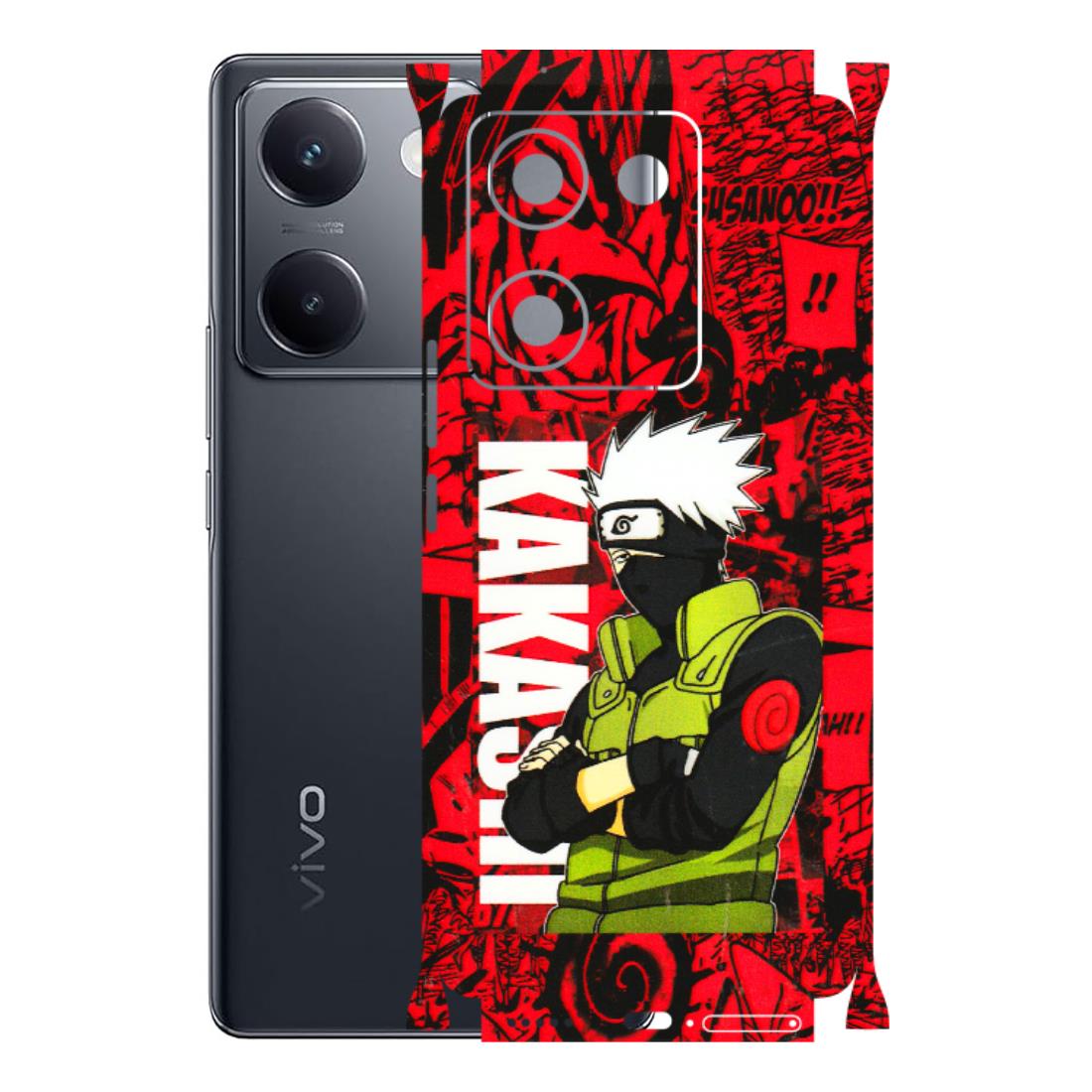 VIVO Y Series Phone Skins (All Models) - Kakashi Red Anime - 3D Embossed Finish (L-251) Vivo Y200 Pro