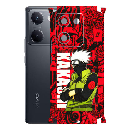VIVO Y Series Phone Skins (All Models) - Kakashi Red Anime - 3D Embossed Finish (L-251) Vivo Y200 Pro
