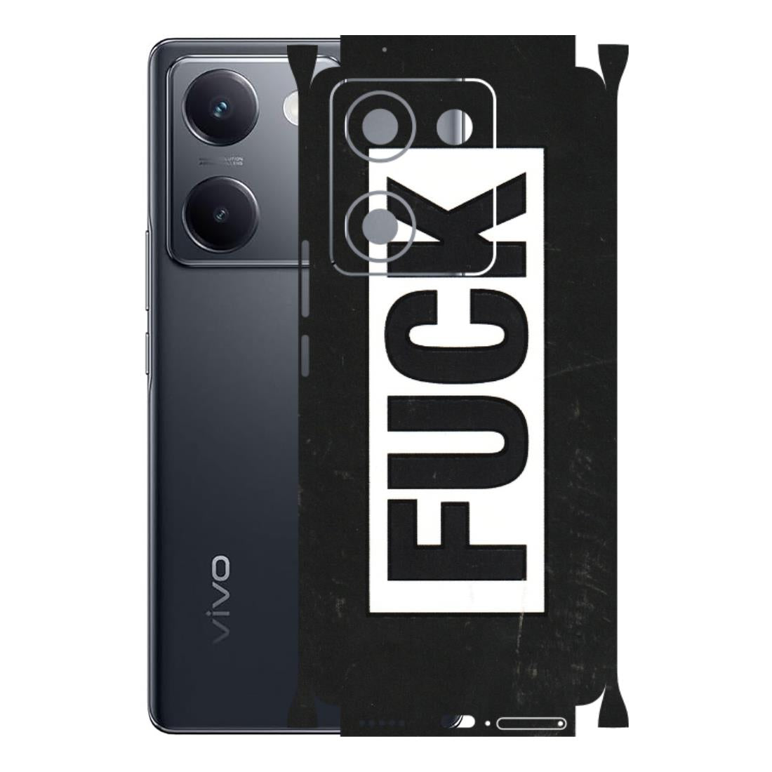 VIVO Y Series Phone Skins (All Models) - The F Word - 3D Embossed Finish (L-255) Vivo Y200 Pro