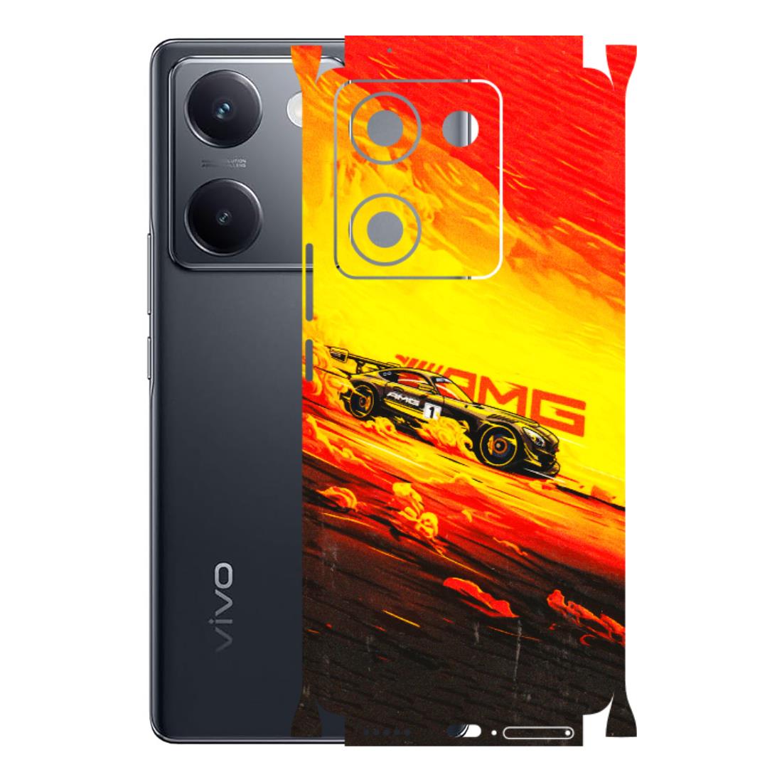VIVO Y Series Phone Skins (All Models) - AMG Car Speed Cover - 3D Embossed Finish (L-256) Vivo Y200 Pro