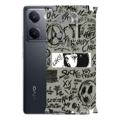 VIVO Y Series Phone Skins (All Models) - Never Have Love Anime - 3D Embossed Finish (L-260) Vivo Y200 Pro