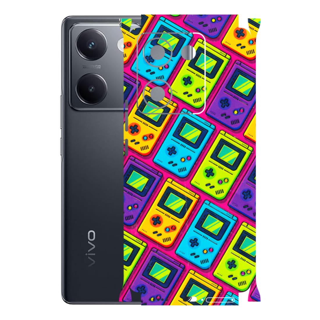 VIVO Y Series Phone Skins (All Models) - Gameboy Colourful - 3D Embossed Finish (L-266) Vivo Y200 Pro