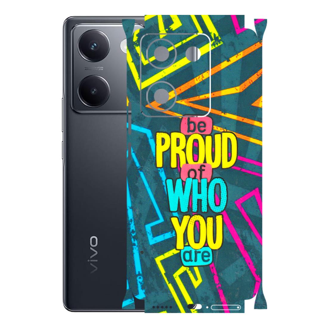 VIVO Y Series Phone Skins (All Models) - Be Proud Of Who You Are - 3D Embossed Finish (L-277) Vivo Y200 Pro