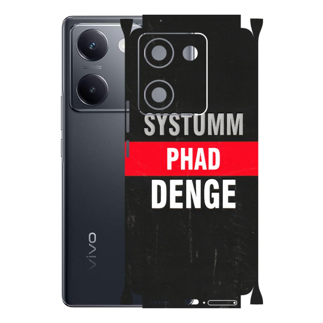 VIVO Y Series Phone Skins (All Models) - Systumm Phad Denge - 3D Embossed Finish (L-278) Vivo Y200 Pro