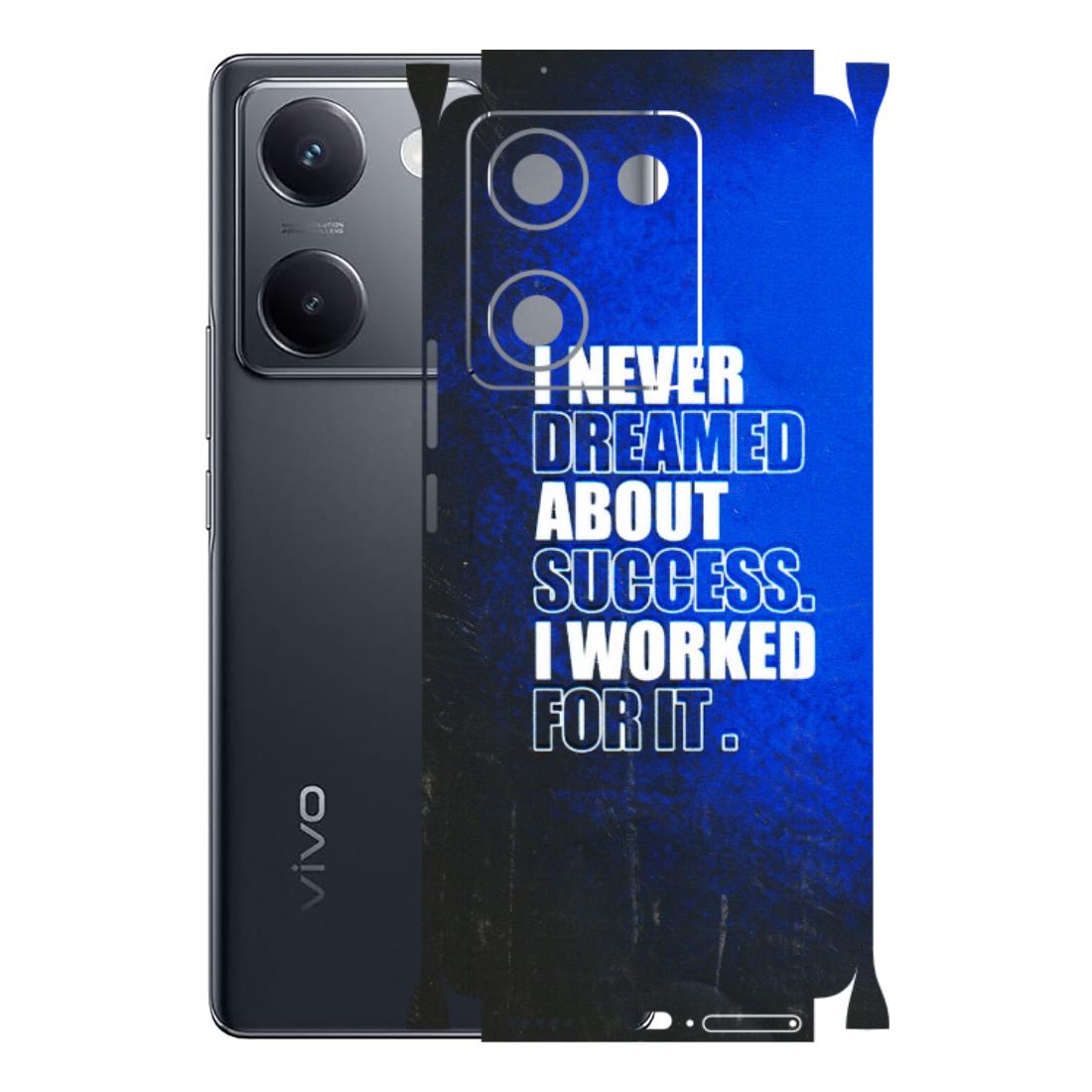 VIVO Y Series Phone Skins (All Models) - I Never Dreamed About Success - 3D Embossed Finish (L-283) Vivo Y200 Pro