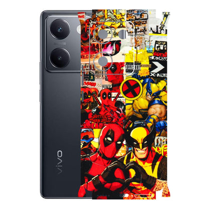 VIVO Y Series Phone Skins (All Models) - Spidy Wolverine - 3D Embossed Finish (L-310) Vivo Y200 Pro