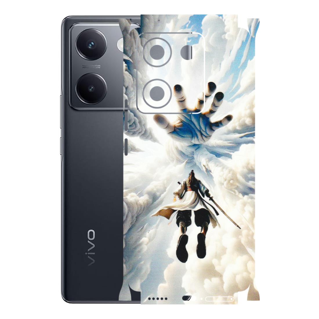 VIVO Y Series Phone Skins (All Models) - Big Hand With Monkey King - 3D Embossed Finish (L-323) Vivo Y200 Pro