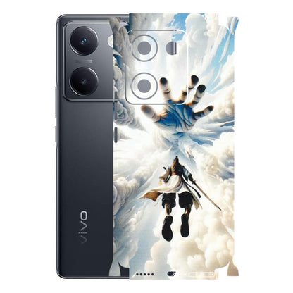 VIVO Y Series Phone Skins (All Models) - Big Hand With Monkey King - 3D Embossed Finish (L-323) Vivo Y200 Pro