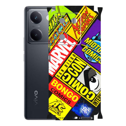 VIVO Y Series Phone Skins (All Models) - Bongo Comic Con - 3D Embossed Finish (L-325) Vivo Y200 Pro