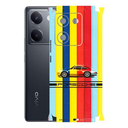 VIVO Y Series Phone Skins (All Models) - Multicolour Porche - 3D Embossed Finish (L-39) Vivo Y200 Pro