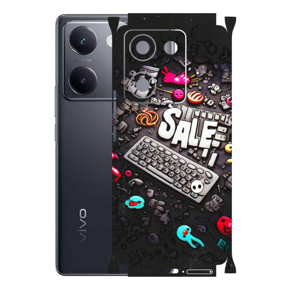 VIVO Y Series Phone Skins (All Models) - Gadgets Sale - 3D Embossed Finish (L-50) Vivo Y200 Pro