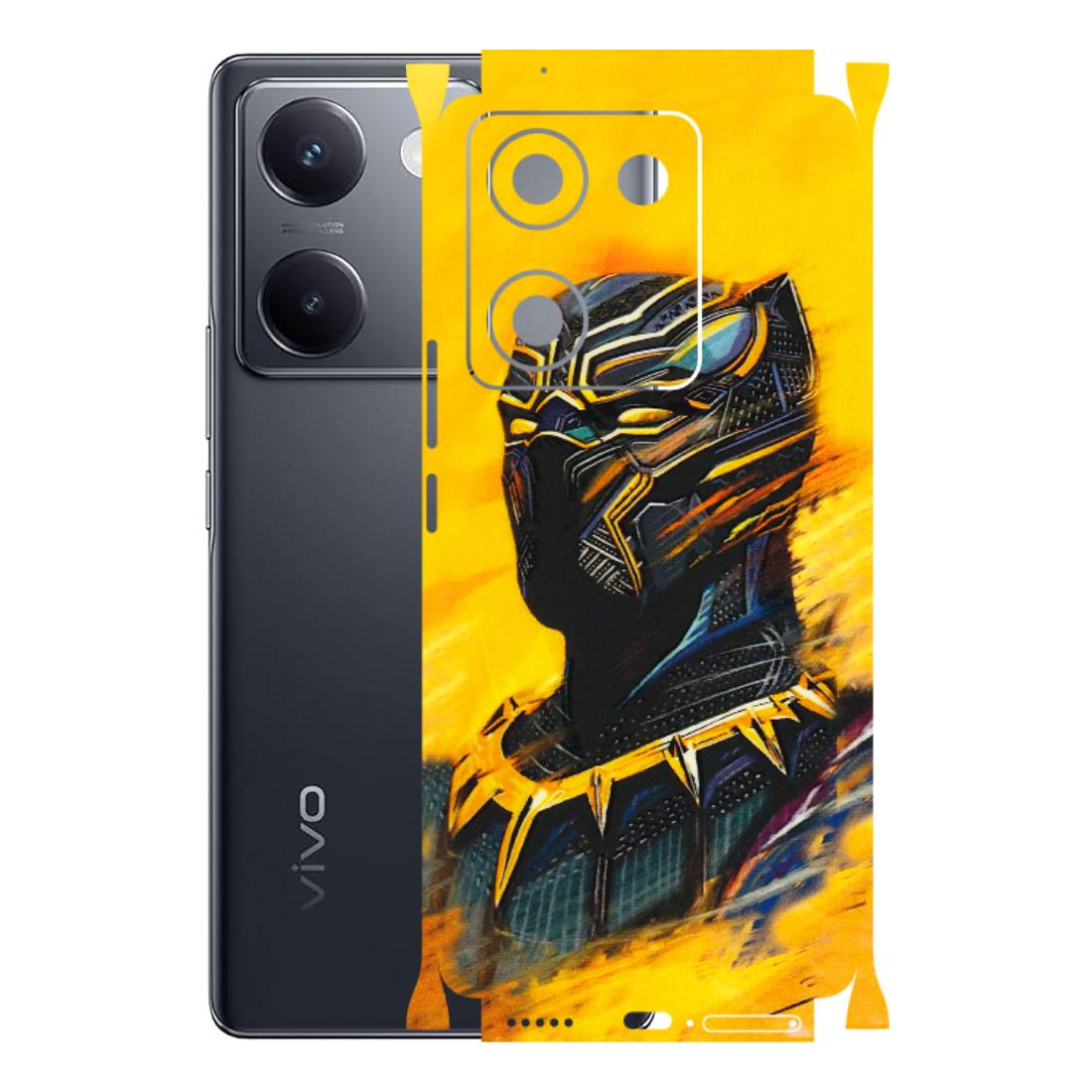 VIVO Y Series Phone Skins (All Models) - Yellow Panther - 3D Embossed Finish (L-54) Vivo Y200 Pro