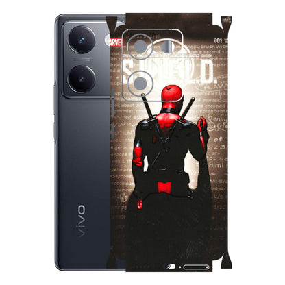 VIVO Y Series Phone Skins (All Models) - Deadpool - 3D Embossed Finish (L-56) Vivo Y200 Pro
