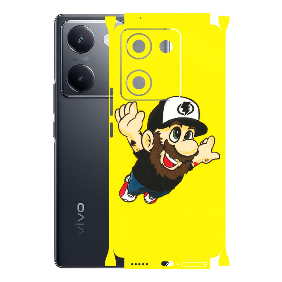 VIVO Y Series Phone Skins (All Models) - Flying Beardo - 3D Embossed Finish (L-60) Vivo Y200 Pro
