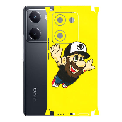 VIVO Y Series Phone Skins (All Models) - Flying Beardo - 3D Embossed Finish (L-60) Vivo Y200 Pro