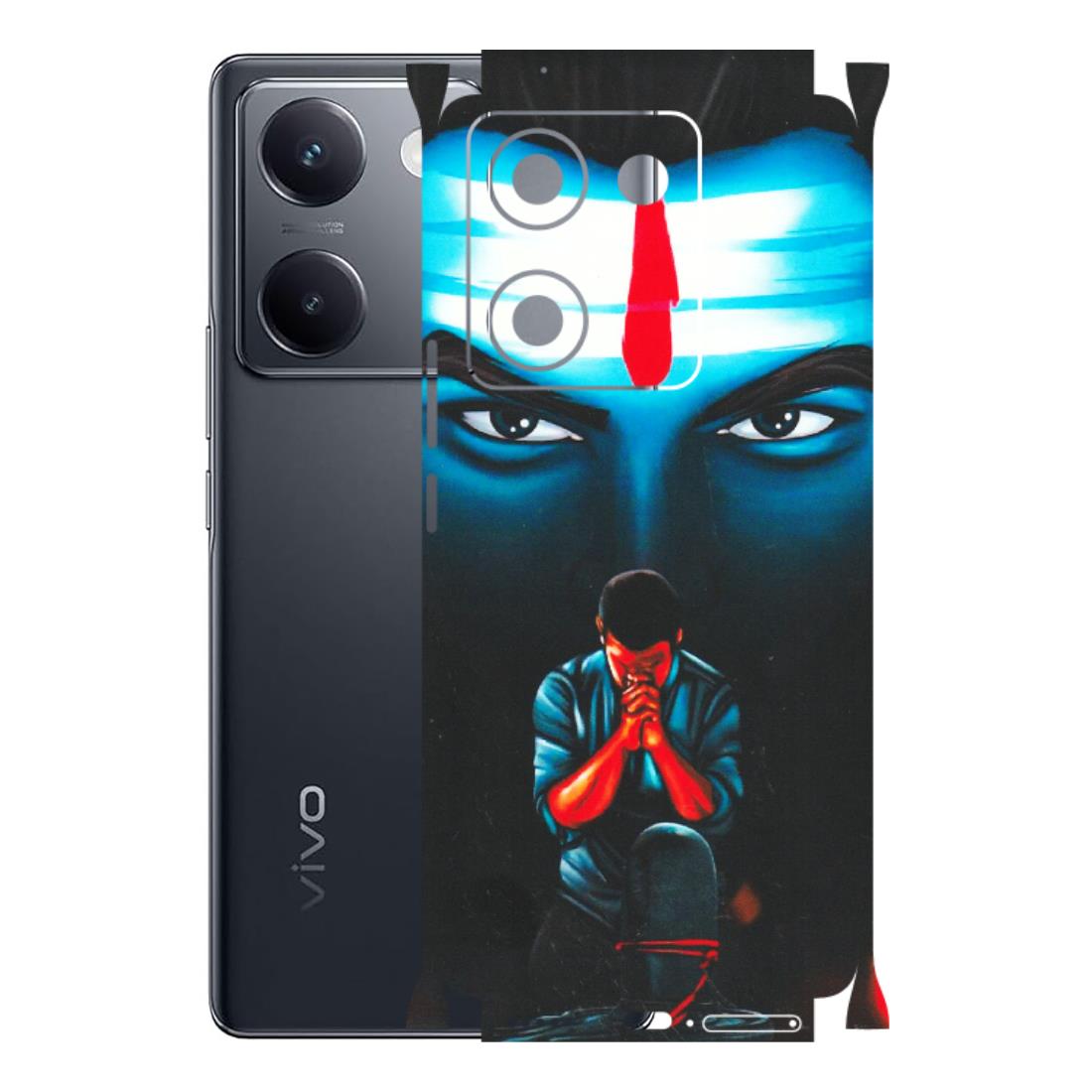 VIVO Y Series Phone Skins (All Models) - Mahakal Bhakt - Matte Finish (M-112) Vivo Y200 Pro