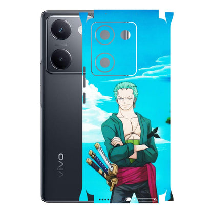VIVO Y Series Phone Skins (All Models) - Cool Swordman Zoro Anime - Matte Finish (M-143) Vivo Y200 Pro