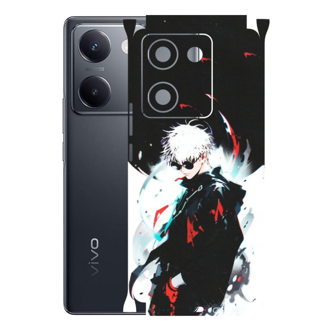 VIVO Y Series Phone Skins (All Models) - Gojo Powerful Charater Kaisen Anime - Matte Finish (M-144) Vivo Y200 Pro